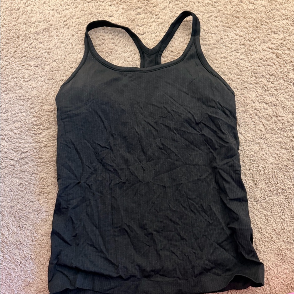 lululemon athletica Black Racerback Tank Top